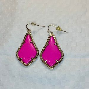 Kendra Scott Alex Earrings in Gold/Magenta